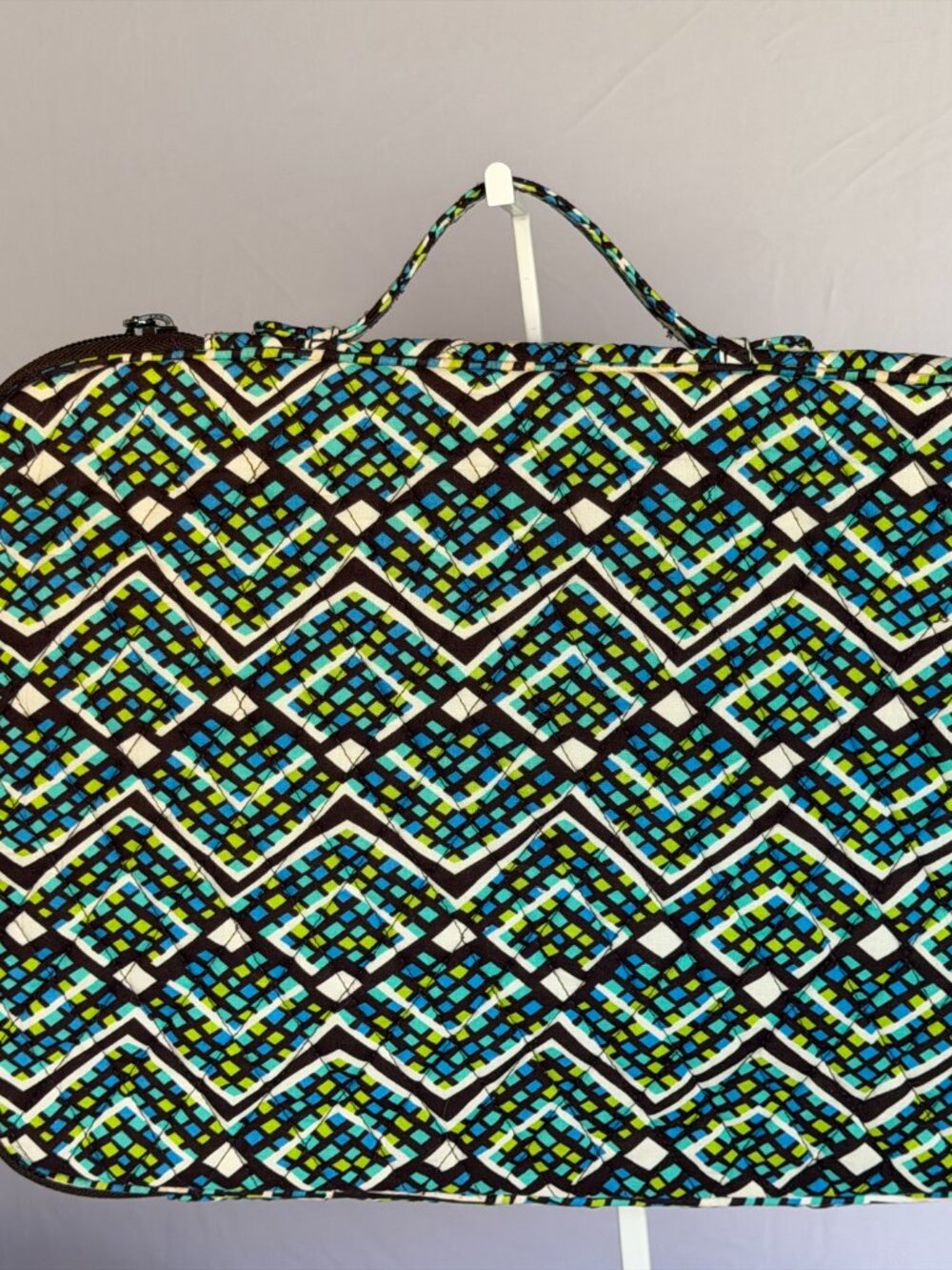 Vera Bradley Quilted Zipper Laptop Bag in Rain Forest
